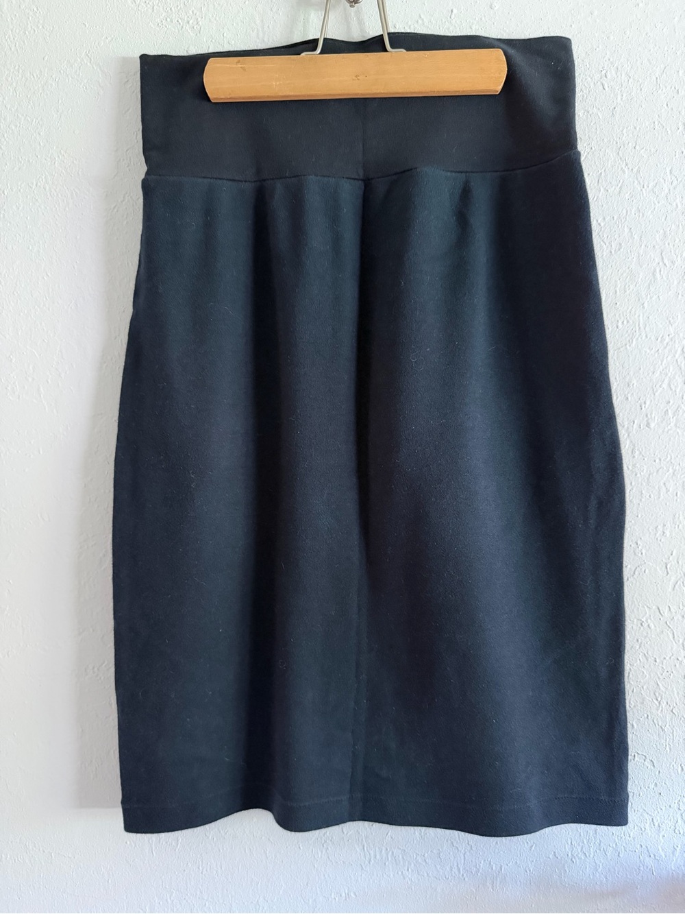 American Apparel High-Waist Knit 100% Cotton Black Pencil Skirt